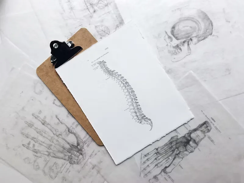 Image of a spine showing the location of herniated discs.