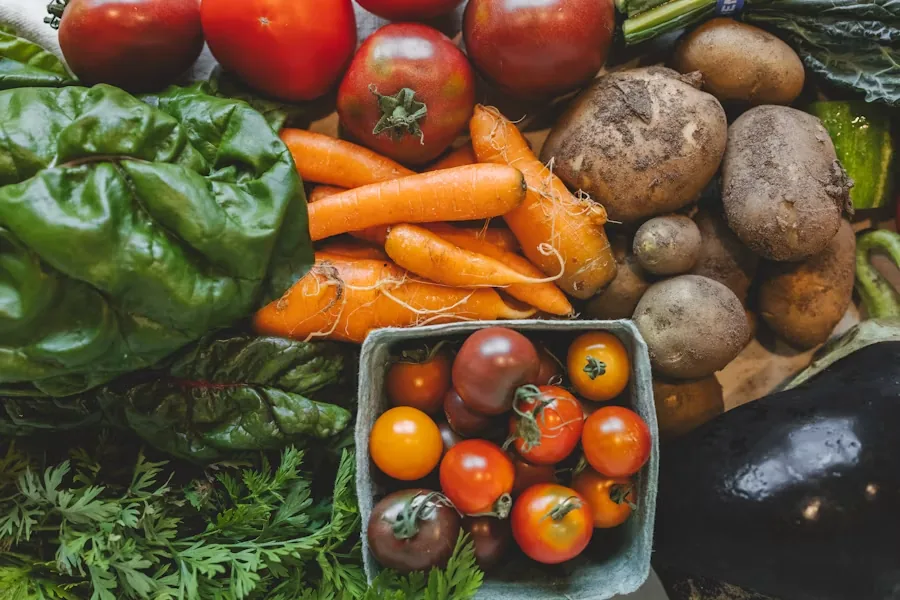 Gemüse für eine ausgewogene Ernährung.