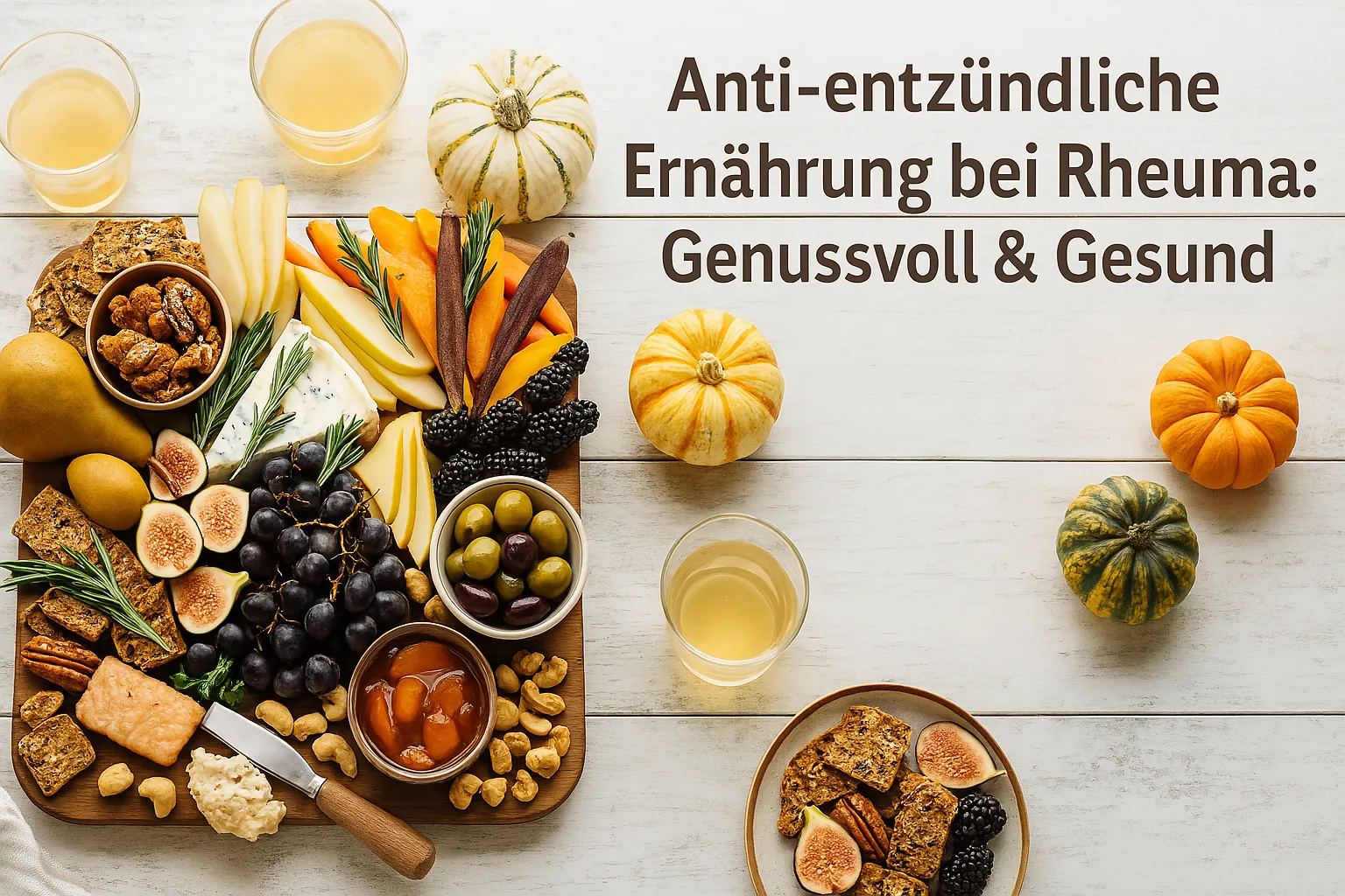 Colourful anti-inflammatory food board for rheumatism